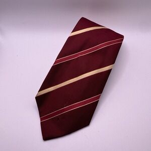 Luigi Borelli Napoli Striped Print Tie Mens Classic Formal Luxury Italy FLAW
